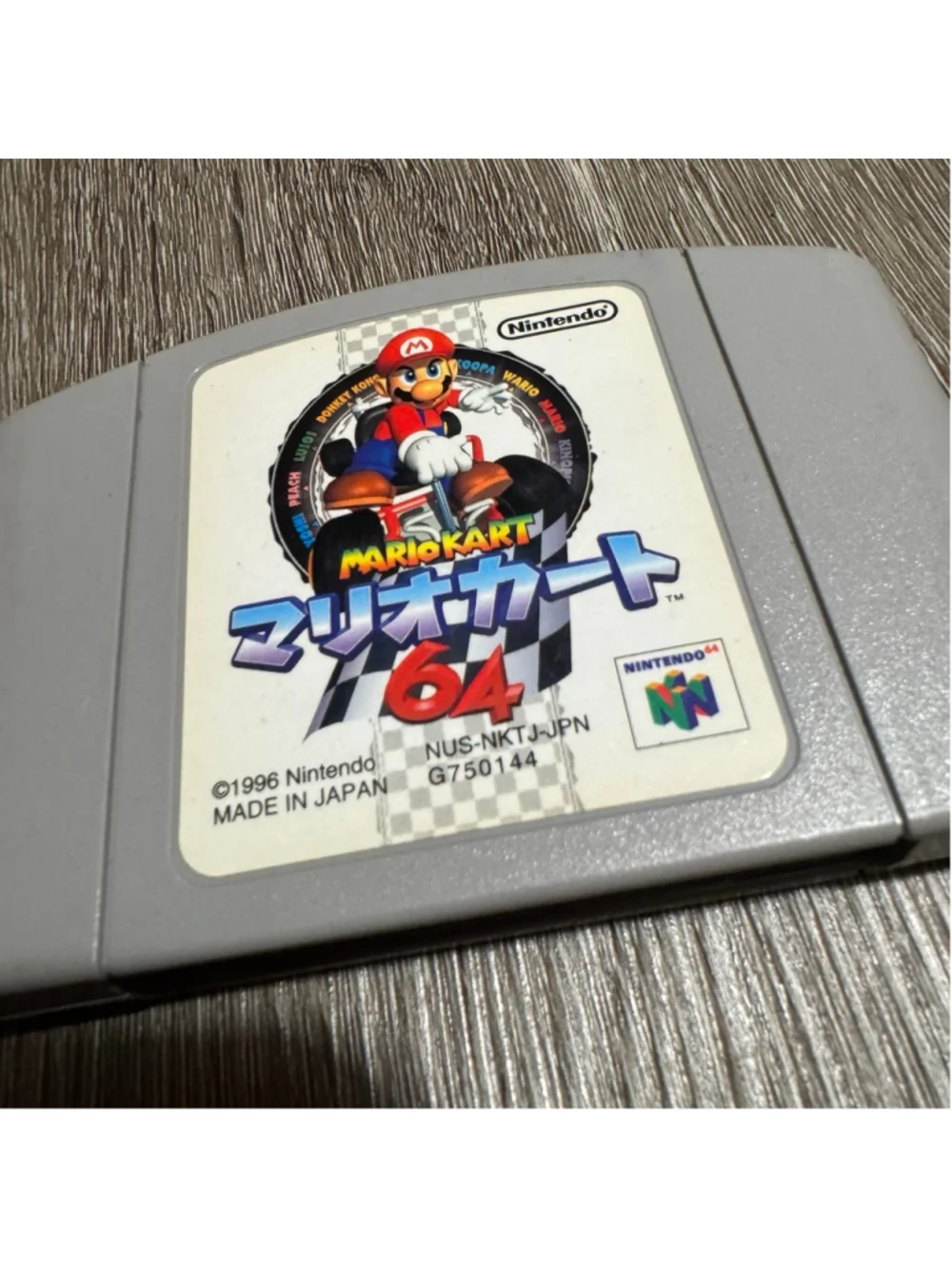 Nintendo Mario Kart 64 N64 Japan Release Video Game Cartridge
